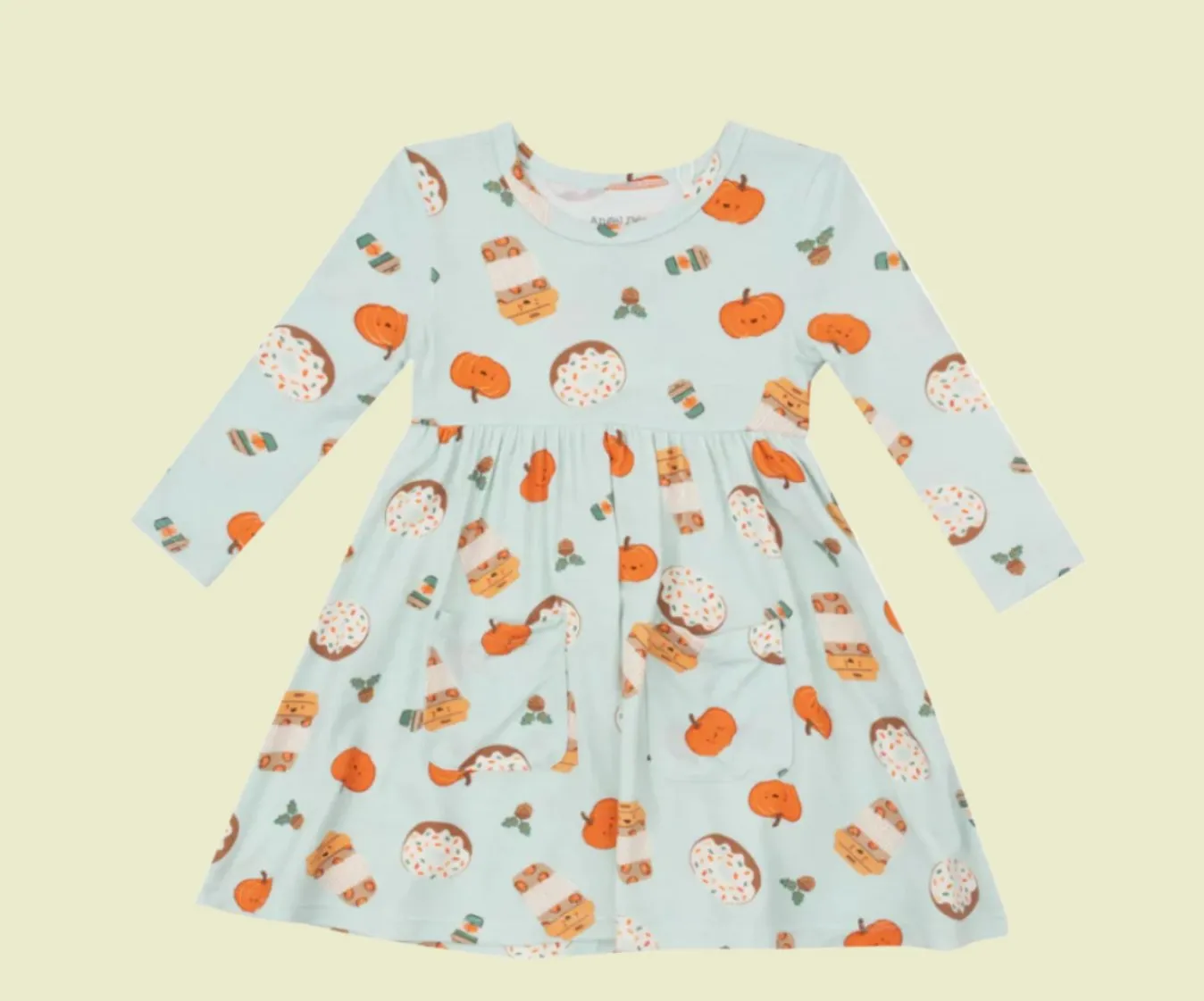 Angel Dear L/S Dress - Baby and Toddler - Pumpkin Spice Latte