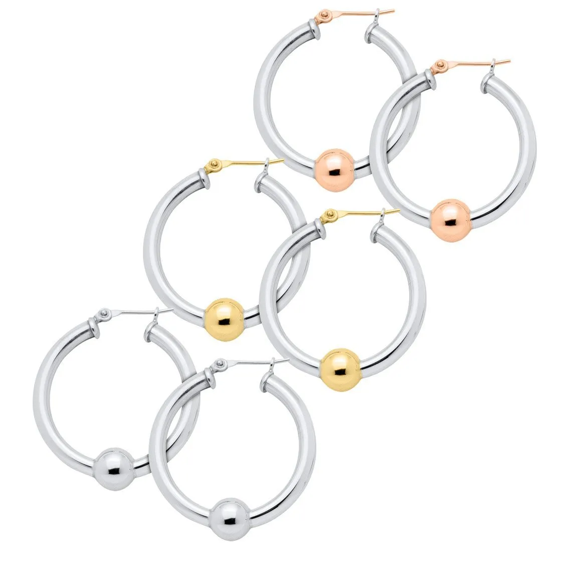 Hoop Earrings Sterling Silver 26mm | Mullen Jewelers