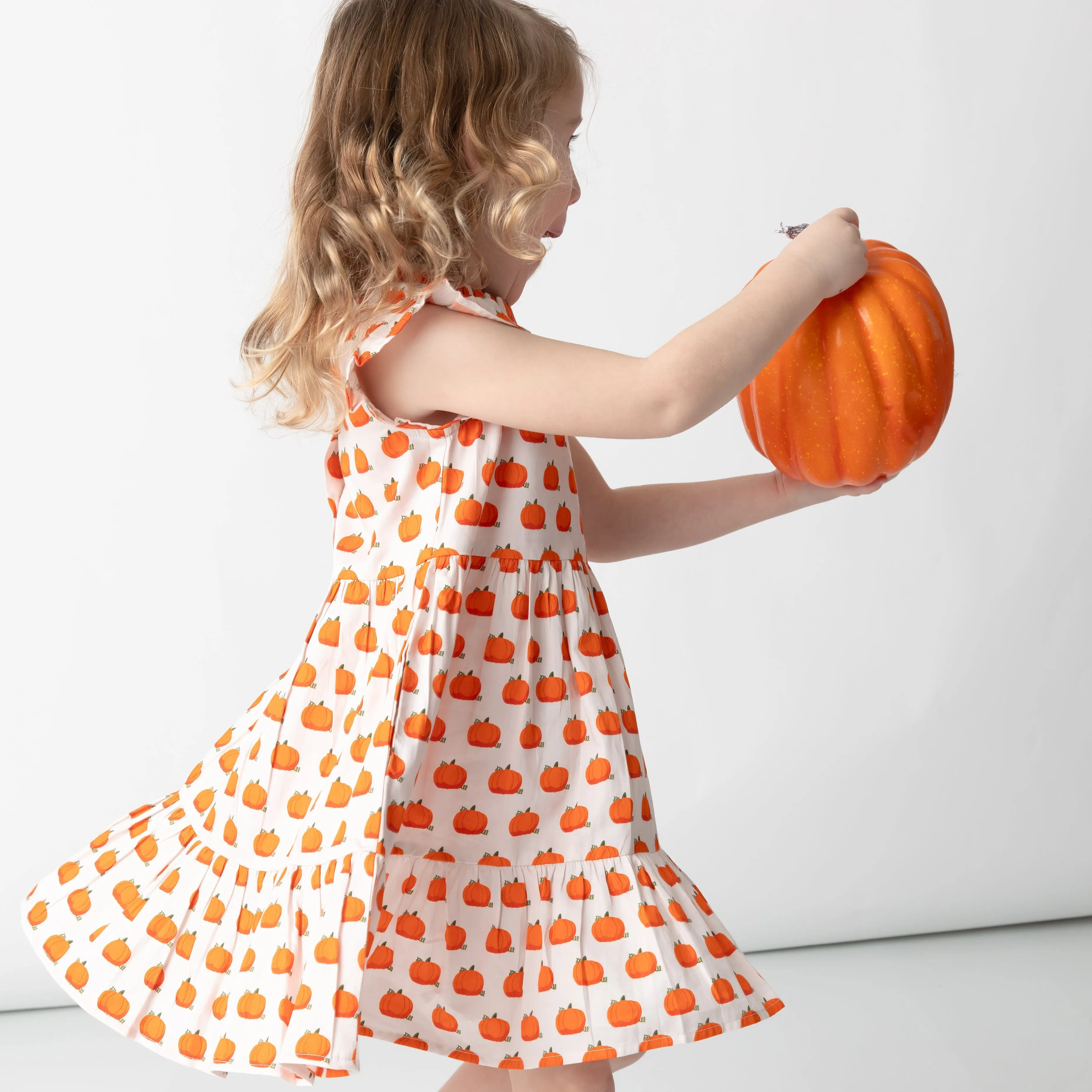 Pumpkin Patch Ruffle Dress