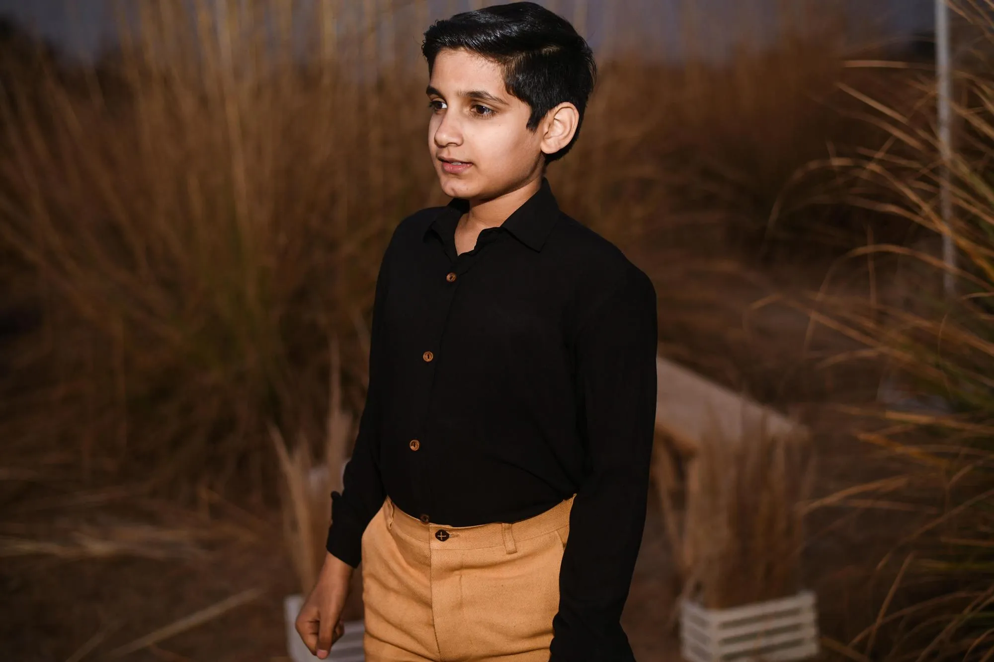 Stygian Paragon- Regular Fit Classic Formal Shirt For Boys