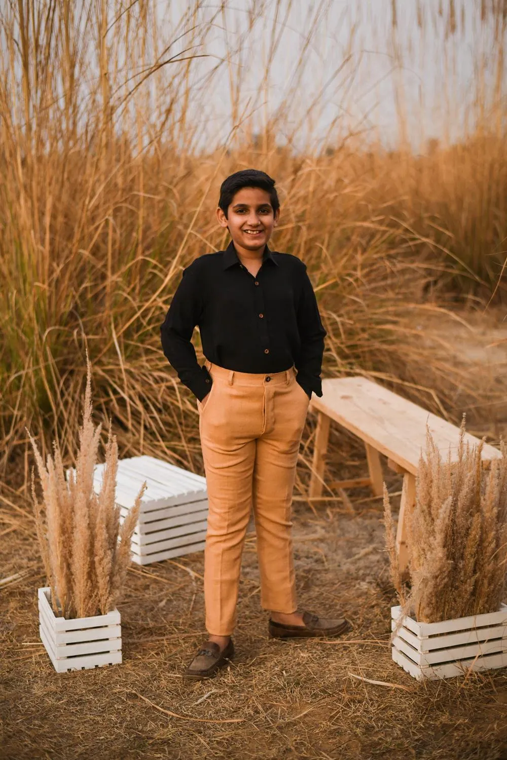 Stygian Paragon- Regular Fit Classic Formal Shirt For Boys