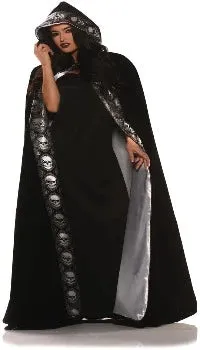 Velvet Cape with Skulls