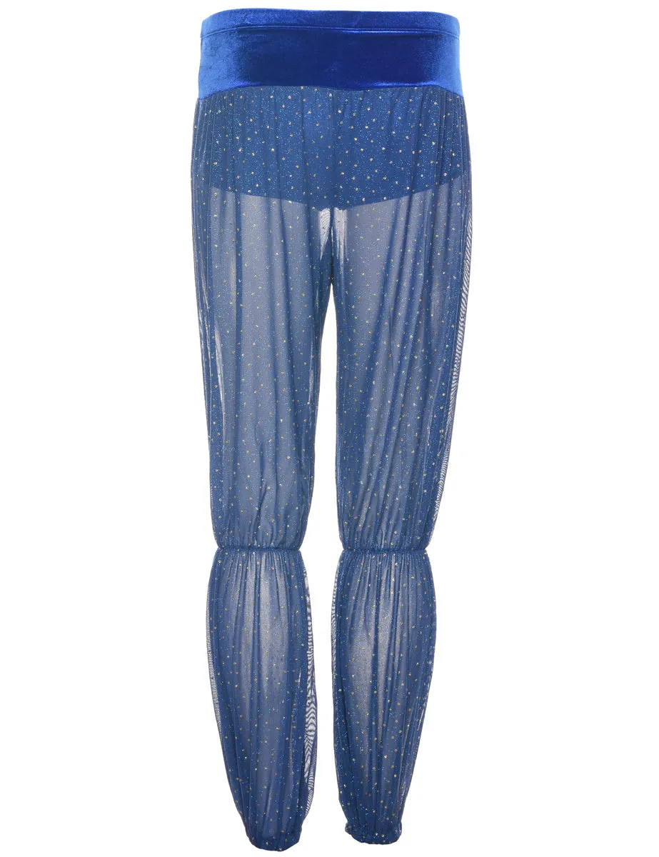 Velvet Lurex Trousers - W25 L28